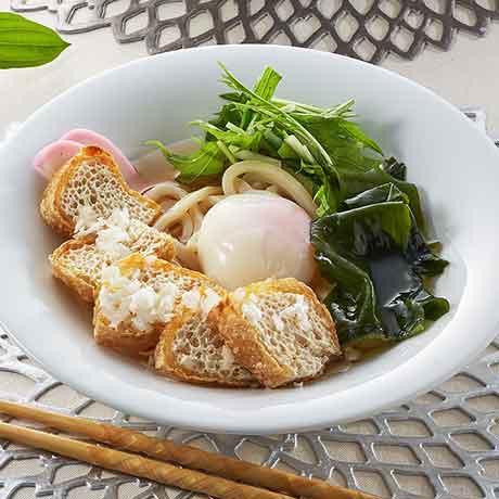 カリカリ冷やしきつねうどん