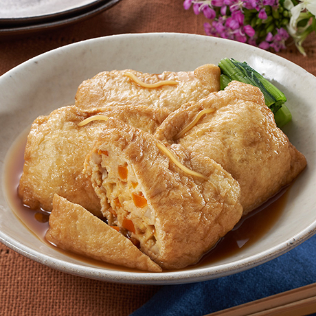 れんこんつくねの巾着煮