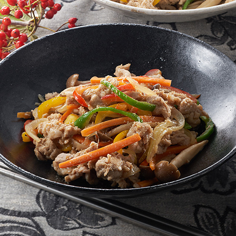 豚生姜醤油焼きのプルコギ風