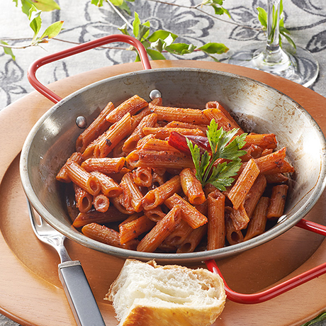 トマトジュースで! 暗殺者のパスタ（ペンネver.）