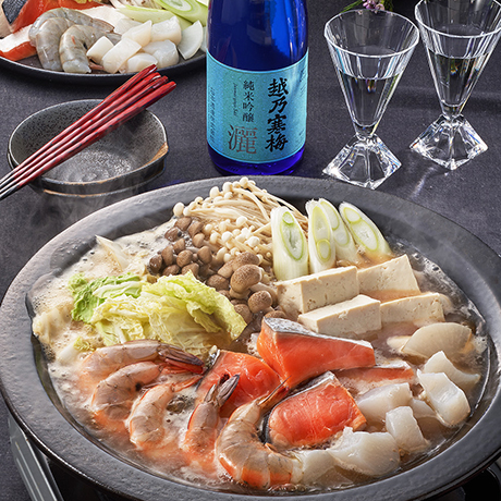 えびと鮭の石狩鍋