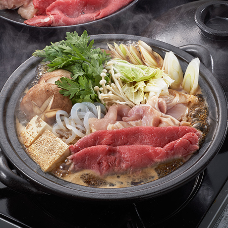 牛＆鶏のミックスすき焼き