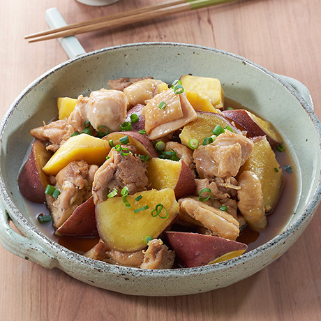 さつま芋と鶏肉のはちみつ煮