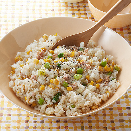 ツナコーンの混ぜピラフ
