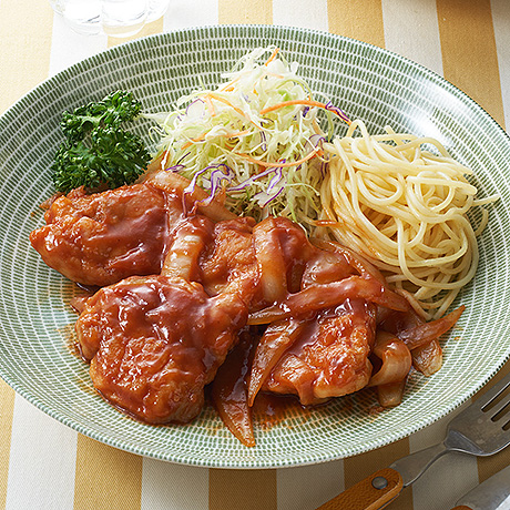 鶏肉のハニーケチャップ炒め