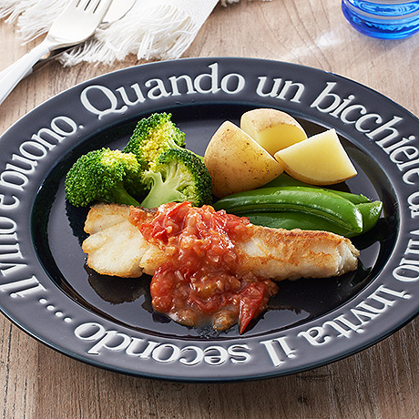 たらのムニエル ミニトマトソース