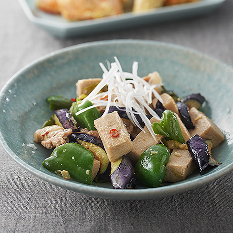 高野豆腐の味噌炒め