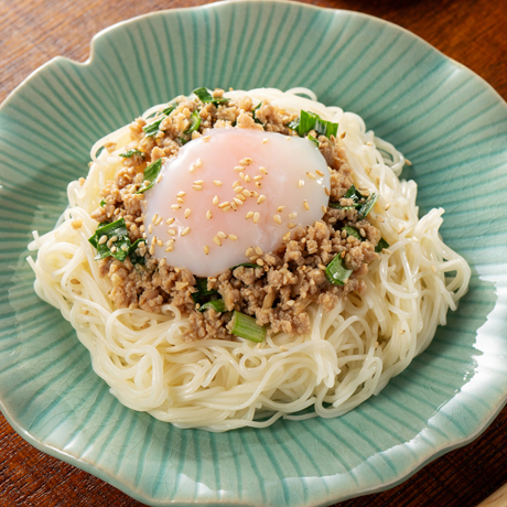 にらそぼろそうめん