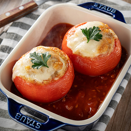 トマトの肉詰めオーブン焼き