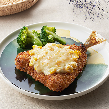 あじフライのマヨコーン焼き
