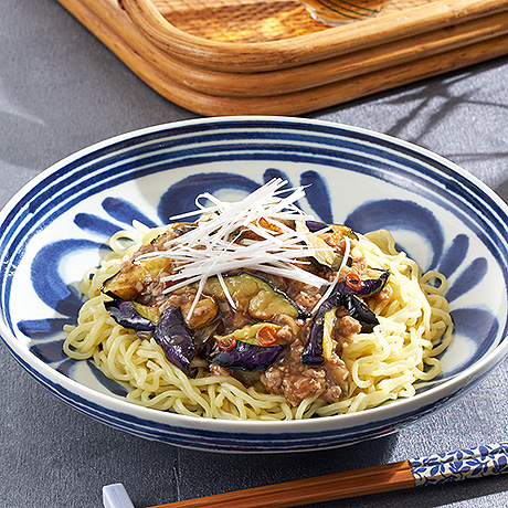 炒めなすの冷やし中華