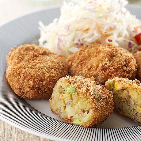 枝豆ととうもろこしのスパイスコロッケ