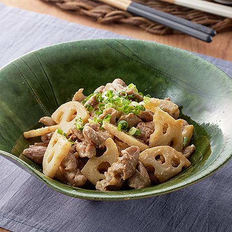 豚肉とれんこんの味噌マヨ炒め