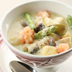 たらこと豆腐のクリーミーシチュー