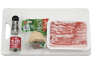 たけのこと豚バラのカレー炒め