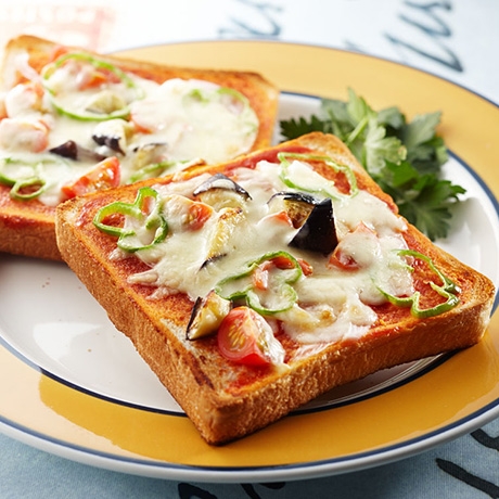 夏野菜トースト