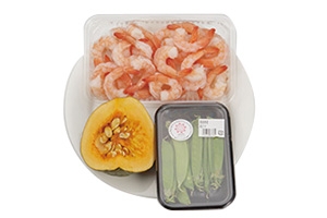 かぼちゃのえびそぼろあん