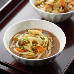 根菜ときのこのカレーうどん
