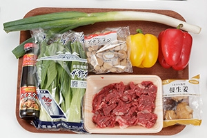 牛肉としめじのオイスターソース炒め