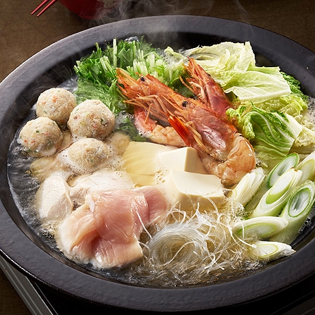 海鮮つみれと鶏肉の寄せ鍋