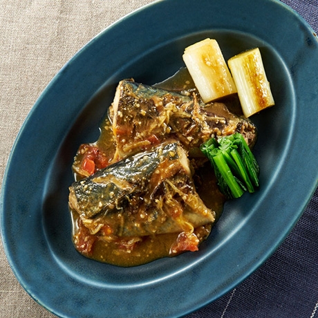 トマト味噌の鯖味噌煮