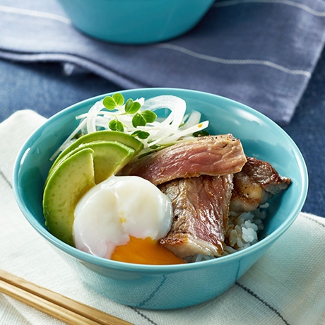 牛ステーキとアボカド丼 レシピナビ