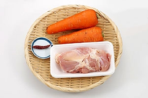 鶏肉と人参の甘辛煮
