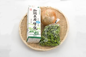 枝豆の冷製スープ