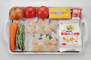 ほたてのクリームソース バターライス添え