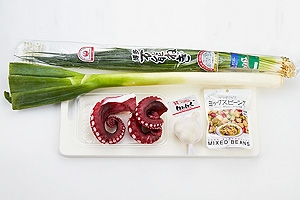 たことねぎの炒め物