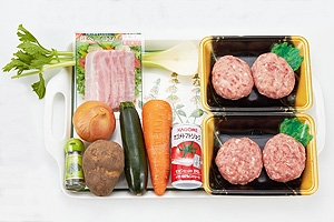 三ツ星ハンバーグ・スープ煮込み