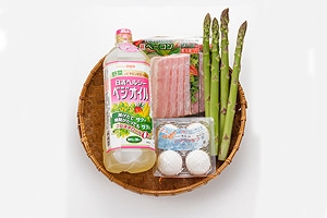 アスパラガスのベーコンフライ