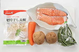 サーモンと切り干し大根の煮物