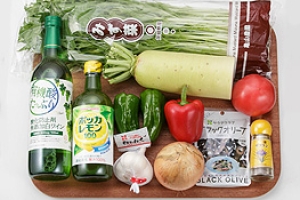 えびとムール貝のパエリア