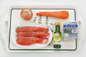 秋鮭の洋風焼き漬け