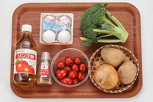 酢玉ねぎドレッシングのサラダ