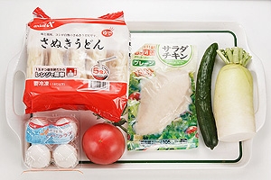 簡単ランチ ぶっかけうどん