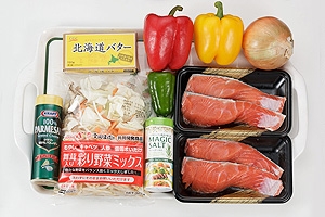 鮭の塩ちゃんちゃん焼き風