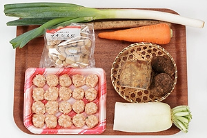 秋の鶏だんご汁