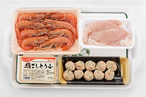 海鮮つみれと鶏肉の寄せ鍋