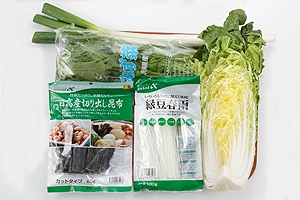 海鮮つみれと鶏肉の寄せ鍋