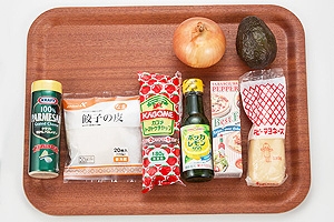 餃子の皮でナチョス風