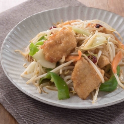 鶏胸肉と野菜の味噌炒め