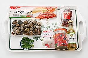 あさりのトマトスパゲッティ
