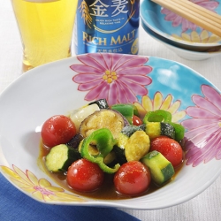 夏野菜のカレー風味マリネ
