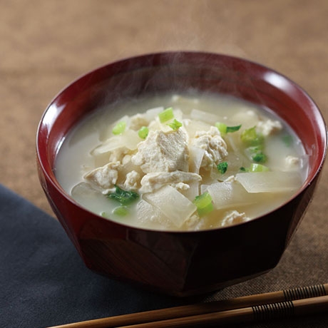 大根と豆腐の炒め汁