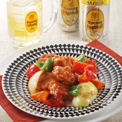 からあげチキンの甘酢和え