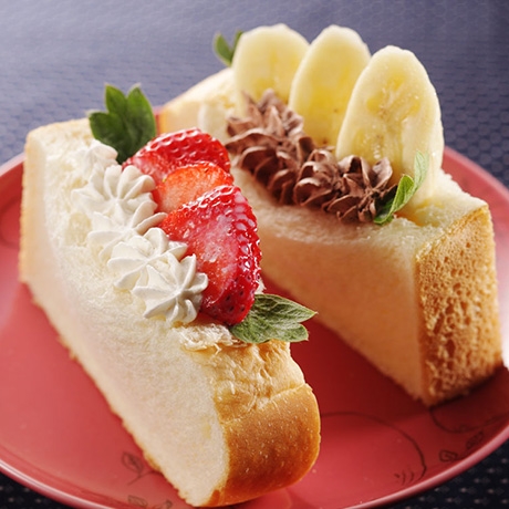 いちごとバナナのポケットサンド