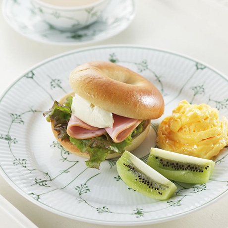 ベーグルサンド朝食 レシピナビ