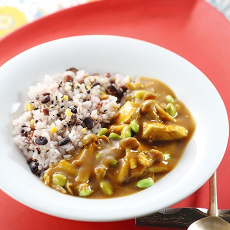 豆腐と枝豆の超ヘルシーカレー